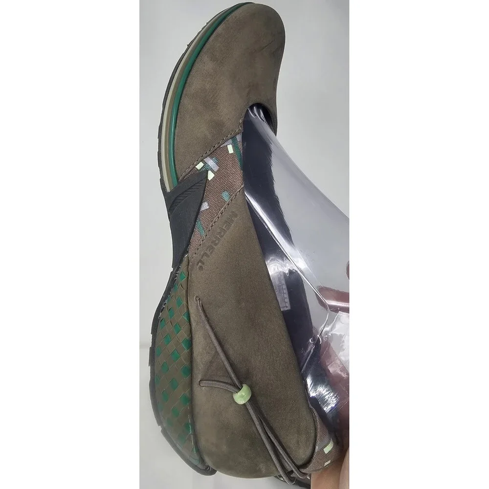 Merrell Elles Bungee Cord Ortholite Gray Suede Women’s Sz 7.5 Slip On Shoes